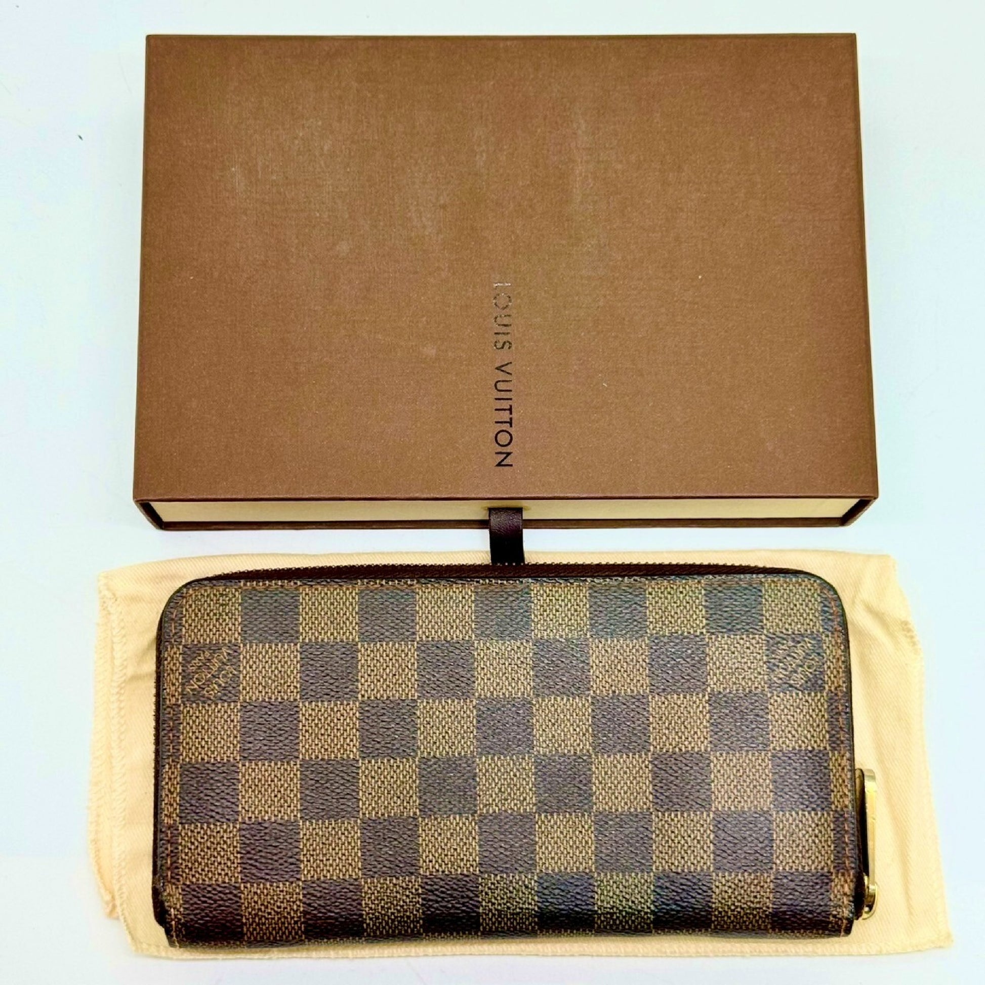 LOUIS VUITTON Damier Zippy Wallet Long Wallet CA4007 Wallet