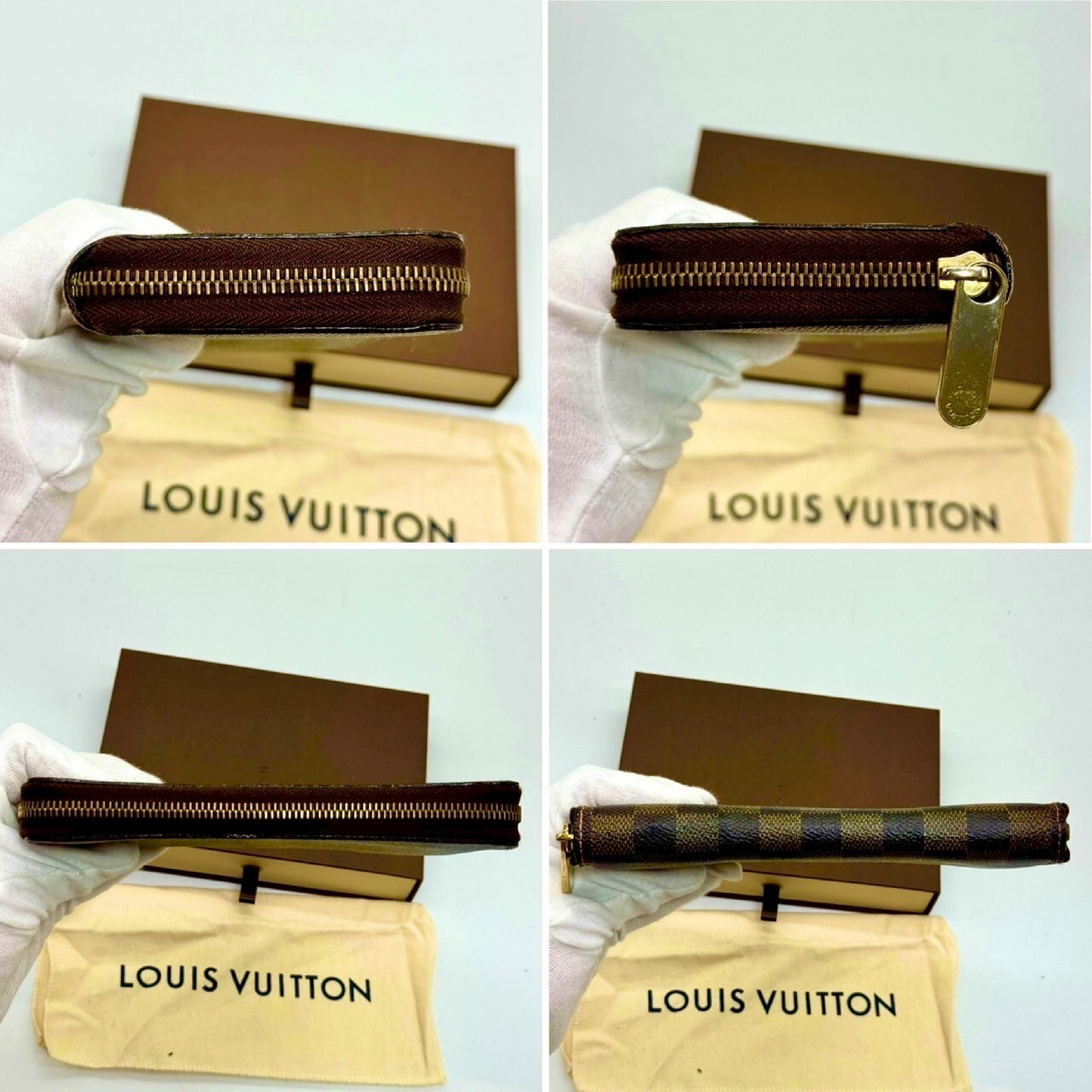 LOUIS VUITTON Damier Zippy Wallet Long Wallet CA4007 Wallet