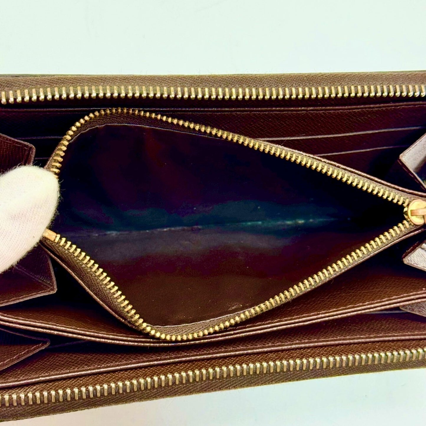 LOUIS VUITTON Damier Zippy Wallet Long Wallet CA1016 Wallet