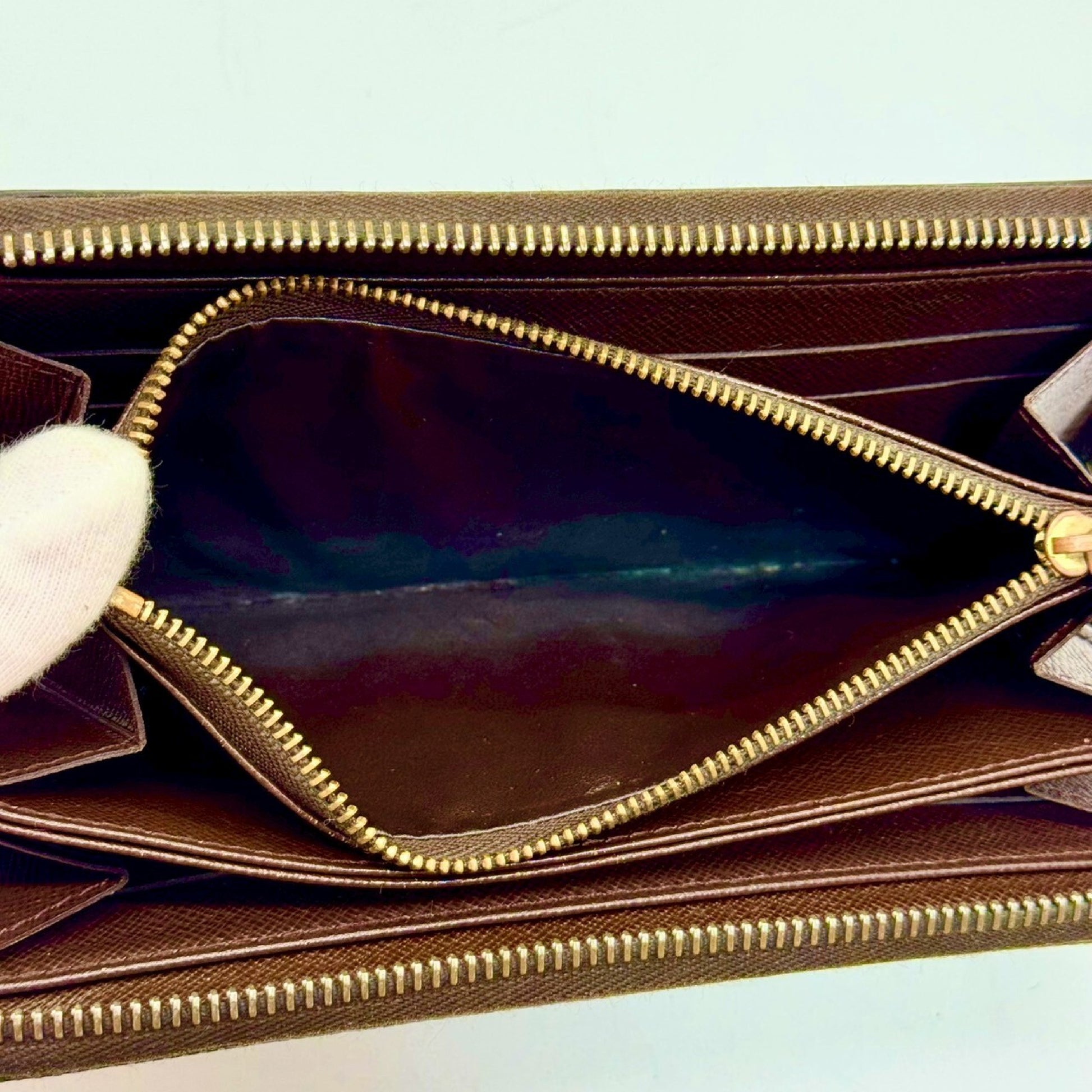 LOUIS VUITTON Damier Zippy Wallet Long Wallet CA1016 Wallet