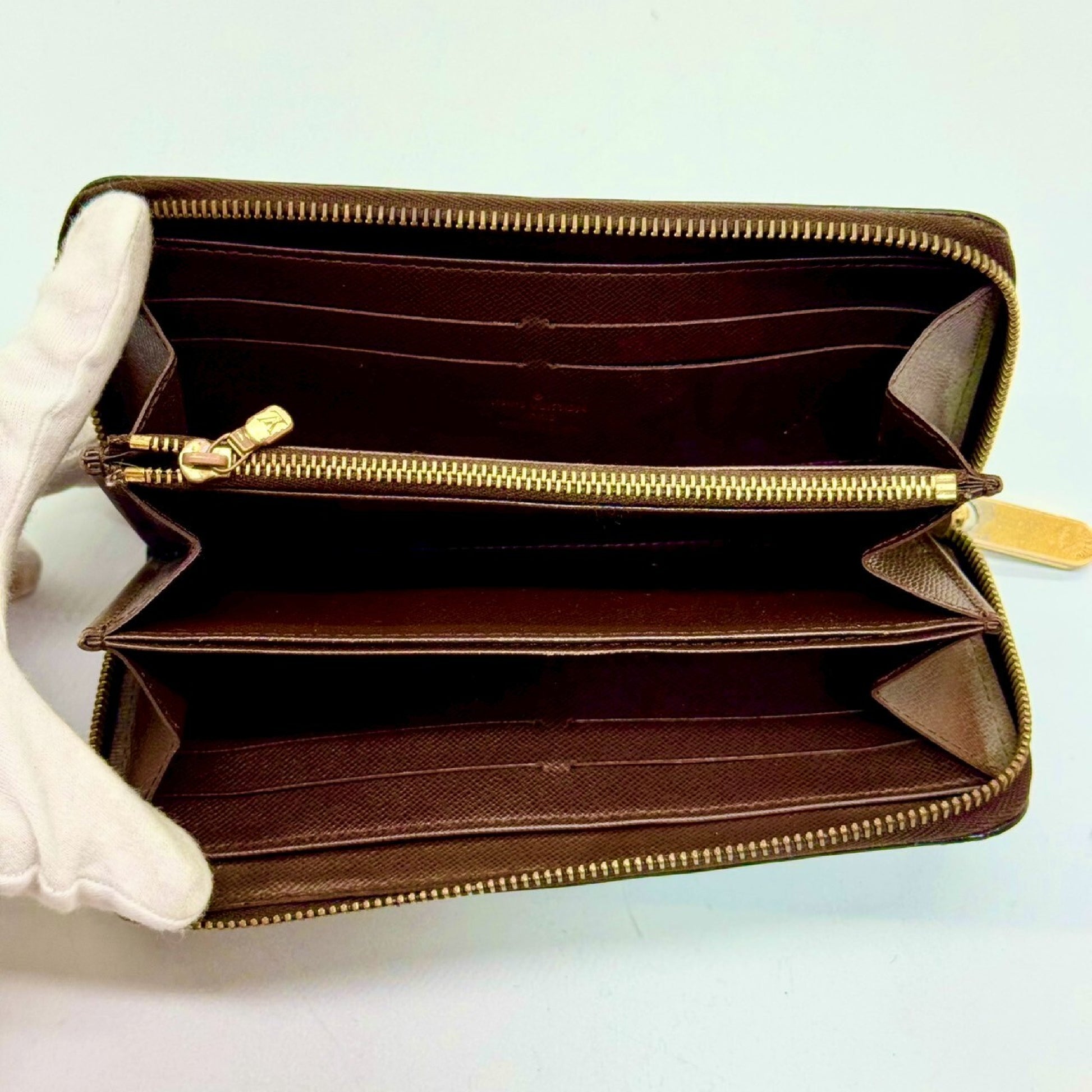 LOUIS VUITTON Damier Zippy Wallet Long Wallet CA5028 Wallet