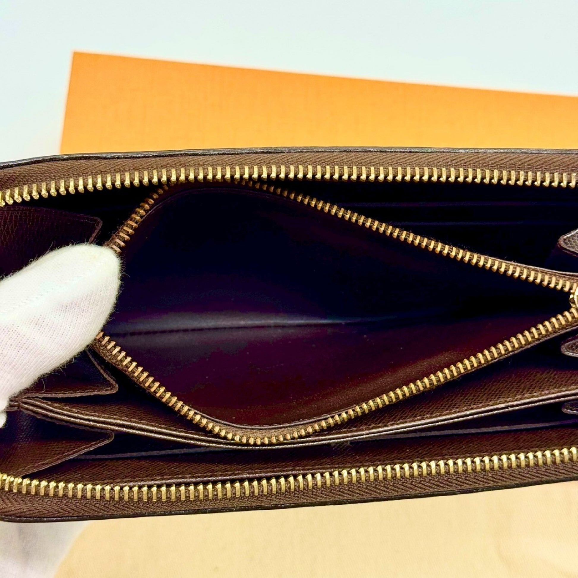 LOUIS VUITTON Damier Zippy Wallet Long Wallet GI0123 Wallet