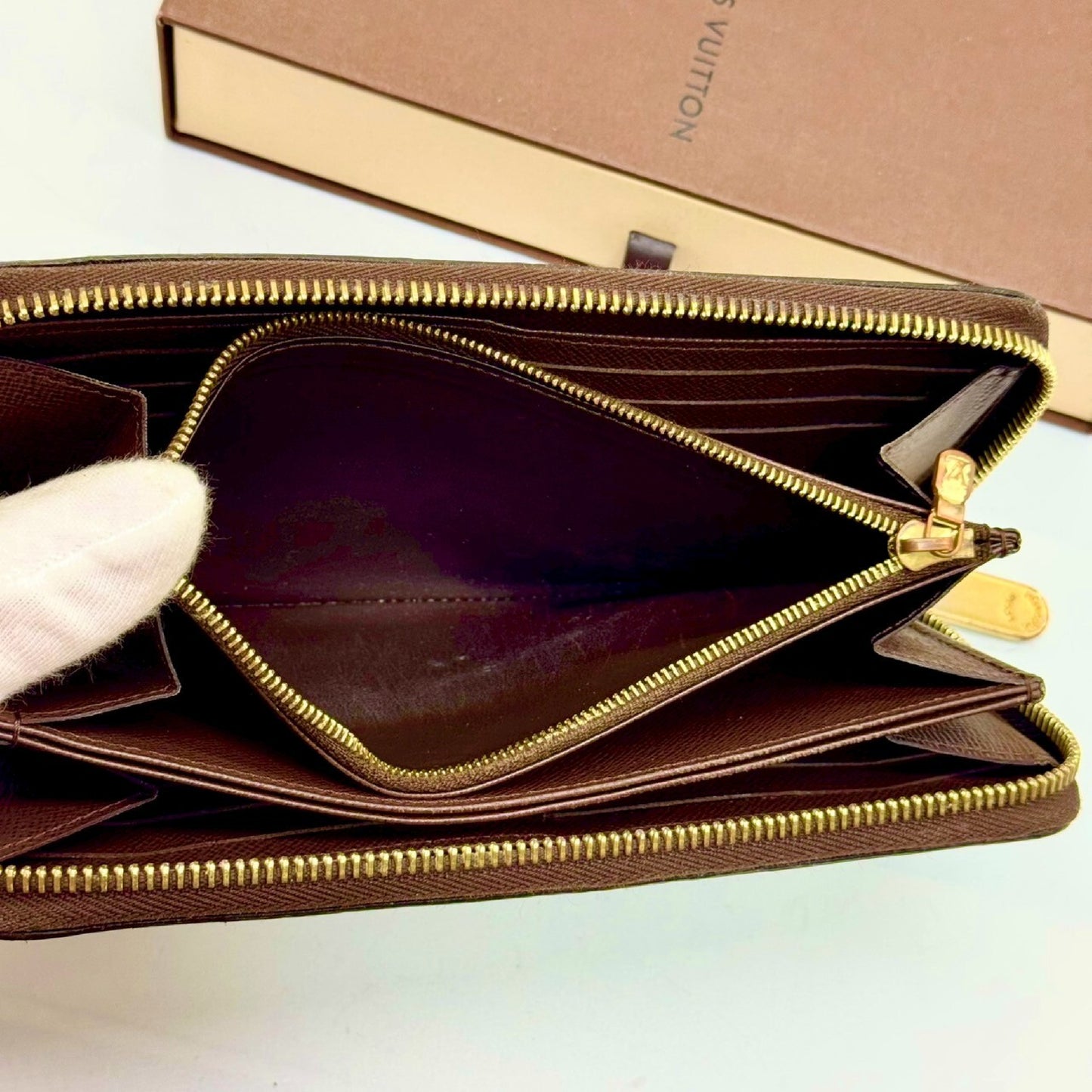 LOUIS VUITTON Damier Zippy Wallet Long Wallet GI0243 Wallet