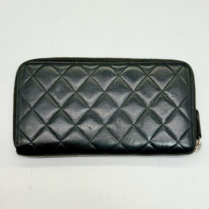 CHANEL Matelasse Lambskin Round Zip Long Wallet 15601568 Wallet