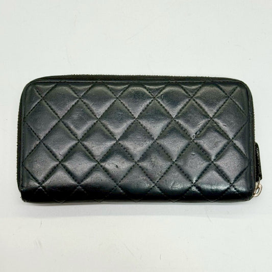 CHANEL Matelasse Lambskin Round Zip Long Wallet 15601568 Wallet