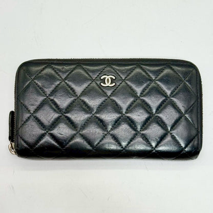 CHANEL Matelasse Lambskin Round Zip Long Wallet 15601568 Wallet