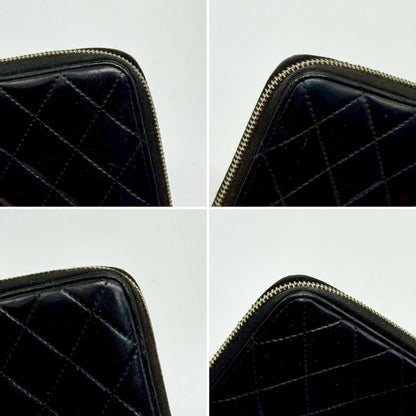 CHANEL Matelasse Lambskin Round Zip Long Wallet 15601568 Wallet