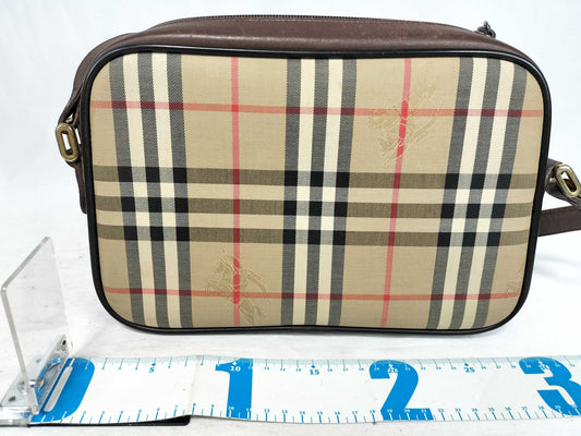 Burberry Shadow Horse Check Shoulder Bag