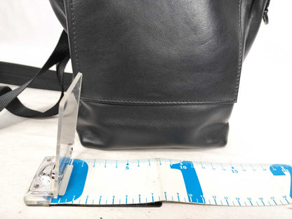 PRADA Prada Triangle Logo Leather Messenger Shoulder Bag