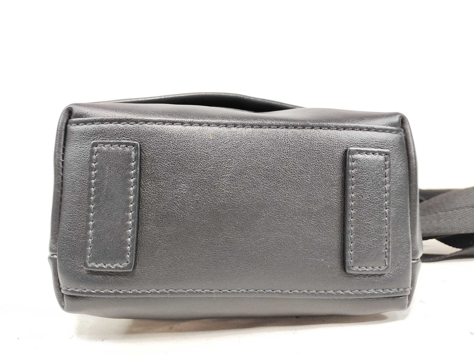 PRADA Prada Triangle Logo Leather Messenger Shoulder Bag