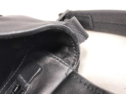 PRADA Prada Triangle Logo Leather Messenger Shoulder Bag