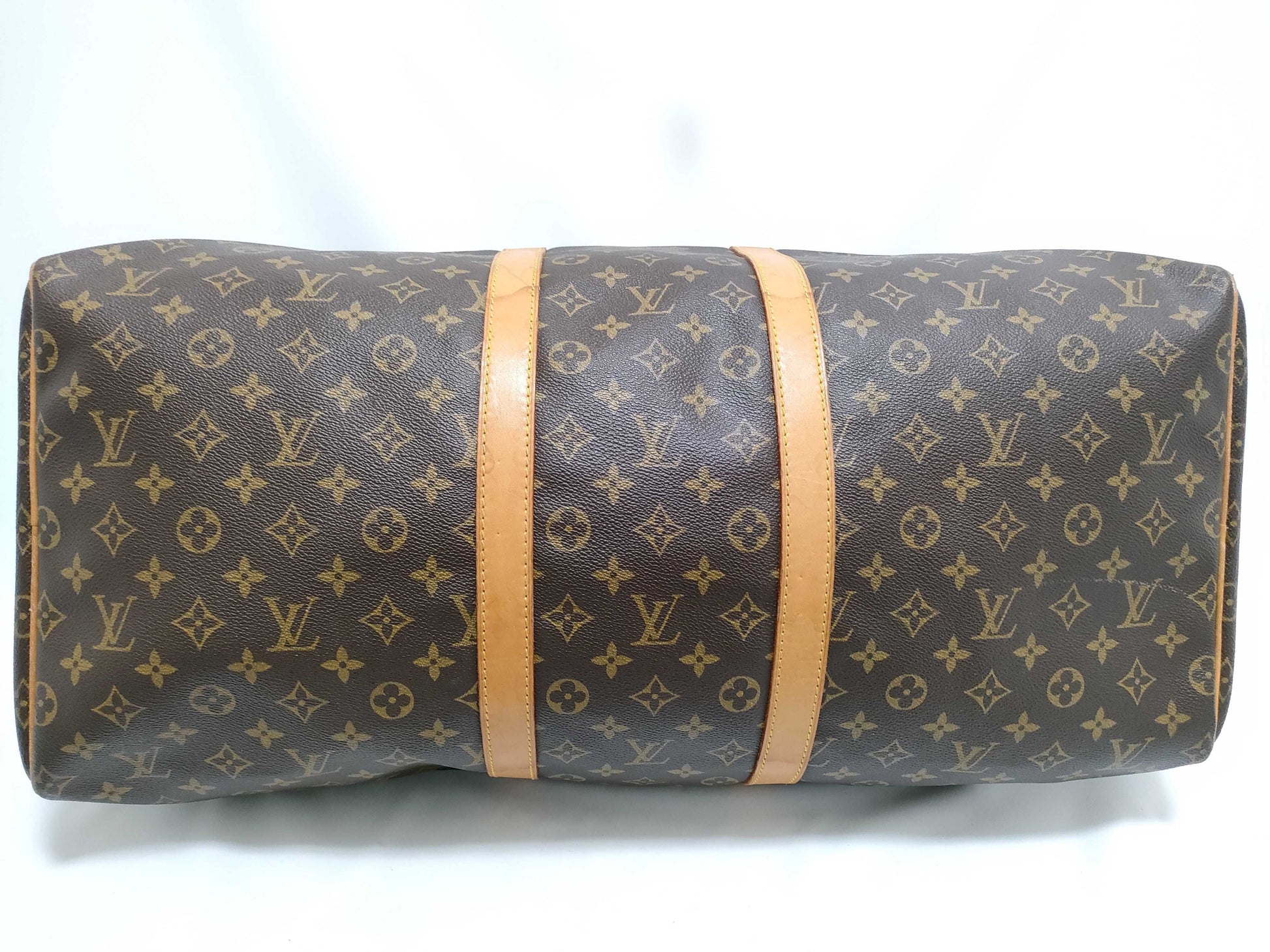 LOUIS VUITTON RFID Unverifiable Monogram LOUIS VUITTON M41424 Monogram Keepall 55 Boston Bag