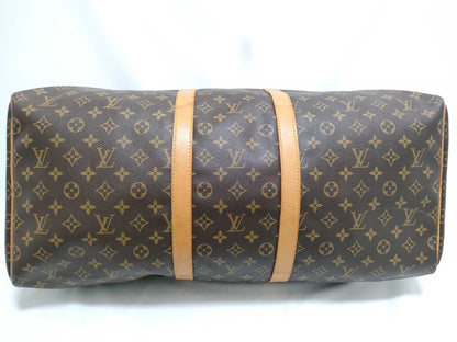 LOUIS VUITTON RFID Unverifiable Monogram LOUIS VUITTON M41424 Monogram Keepall 55 Boston Bag