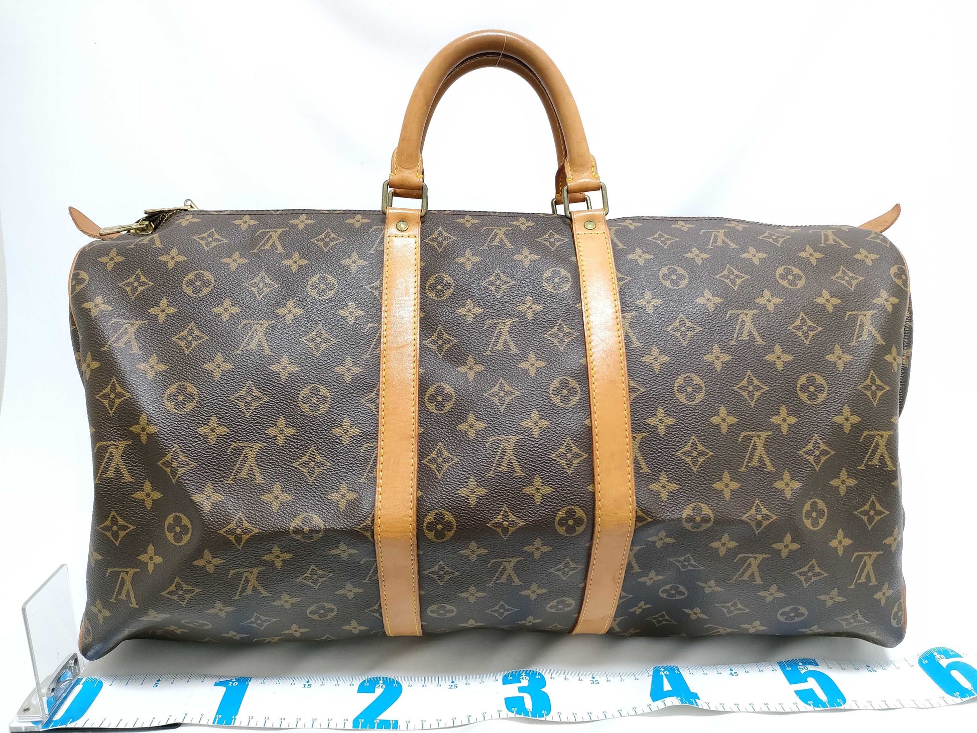 LOUIS VUITTON RFID Unverifiable Monogram LOUIS VUITTON M41424 Monogram Keepall 55 Boston Bag