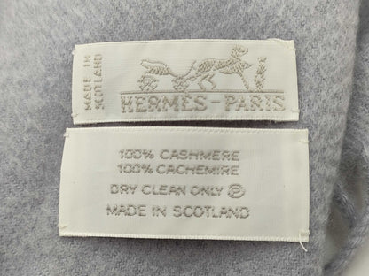 HERMES Large Cashmere Double Scarf/Blanket with Tags Other Accessories