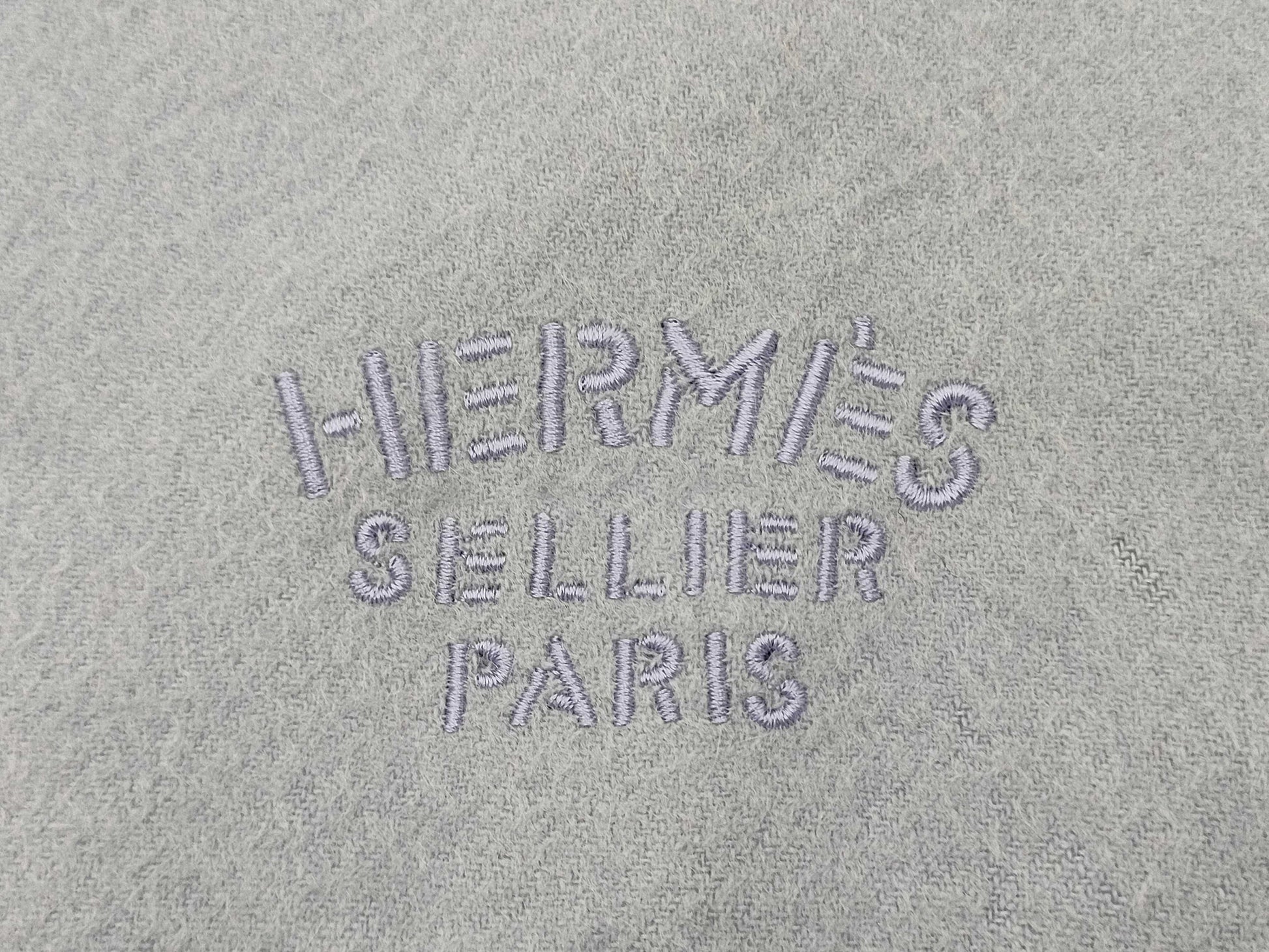 HERMES Large Cashmere Double Scarf/Blanket with Tags Other Accessories