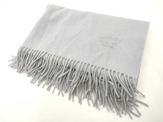 HERMES Large Cashmere Double Scarf/Blanket with Tags Other Accessories