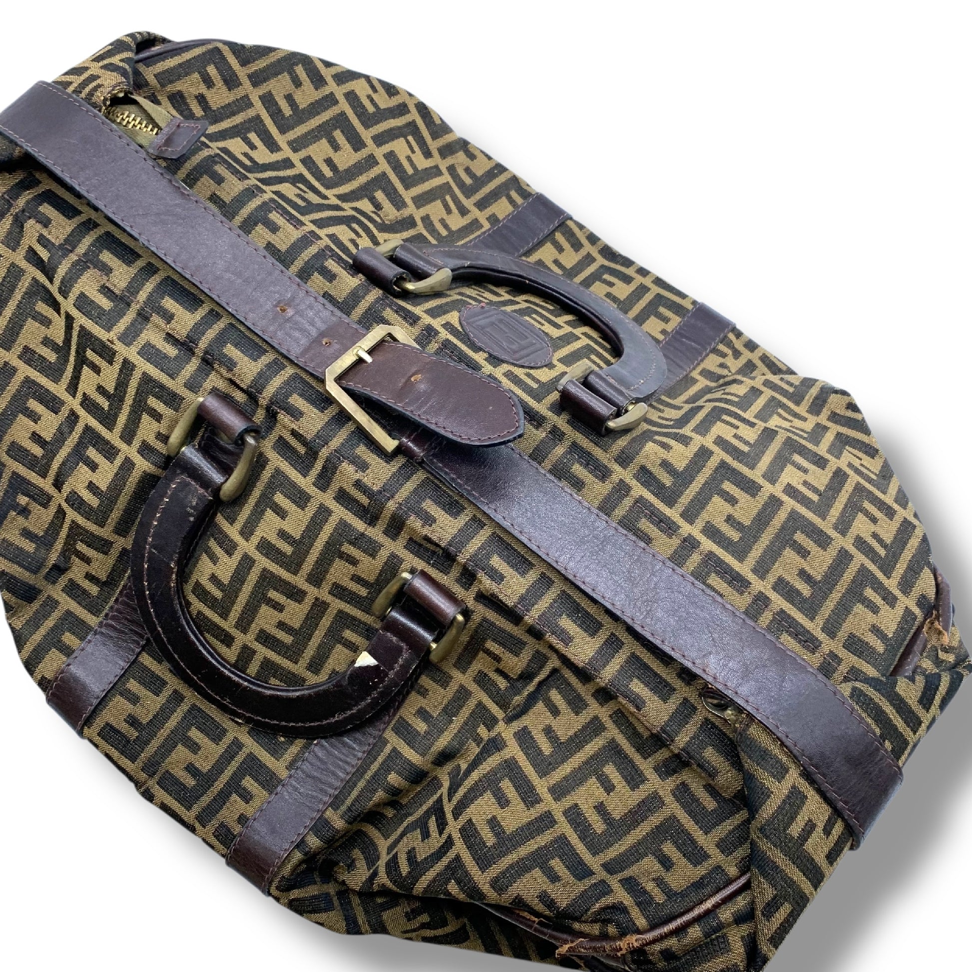 FENDI Boston Bag Zucca Pattern Boston Bag