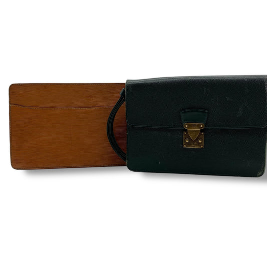LOUIS VUITTON Louis Vuitton Epi Taiga Clutch Bag Set, Business Bag