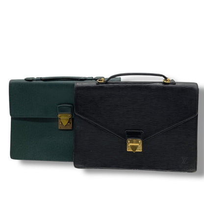 LOUIS VUITTON Taiga Epi Business Bag Set of 2