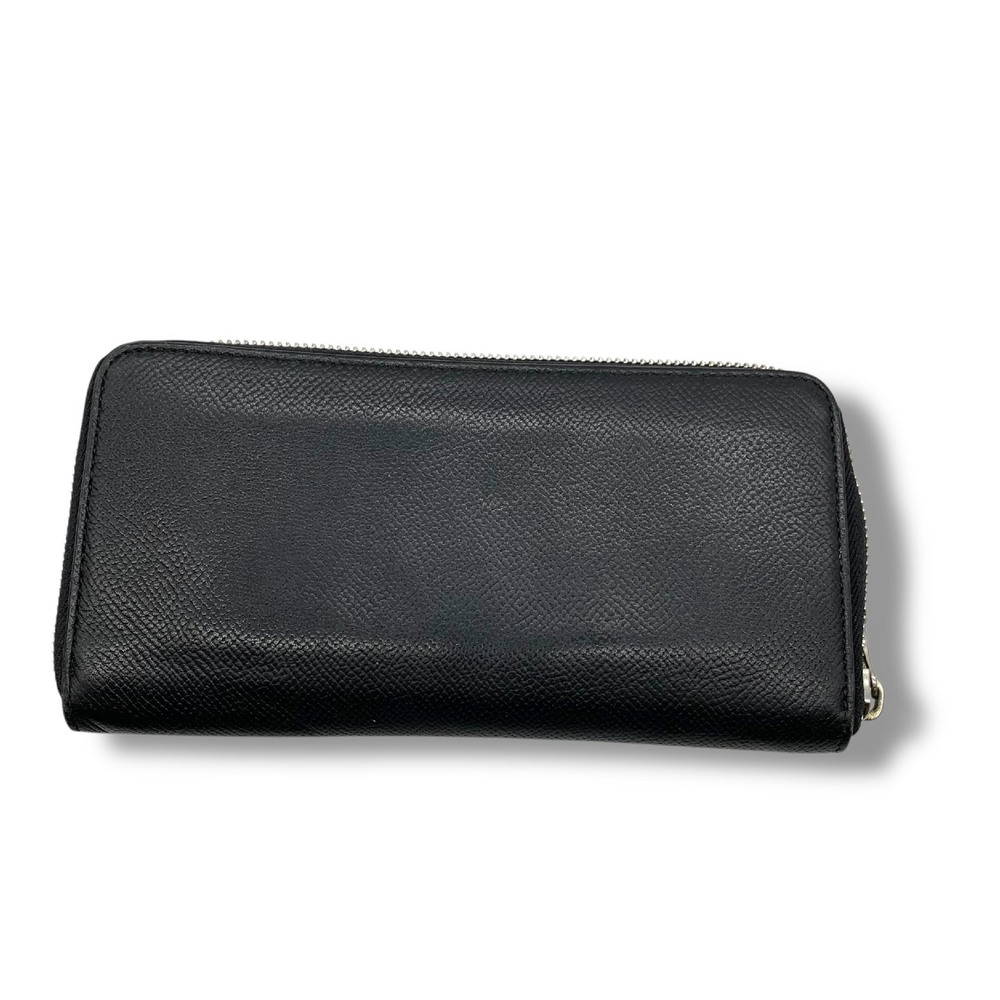 Dunhill round zipper leather wallet