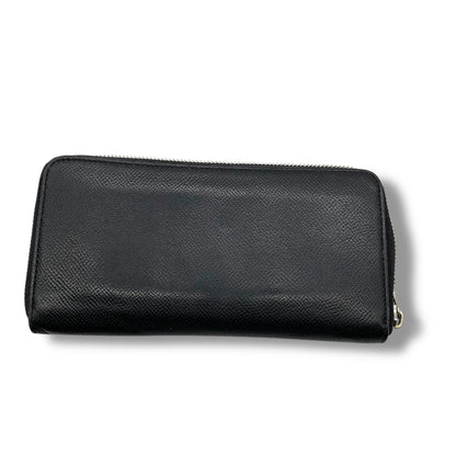Dunhill round zipper leather wallet