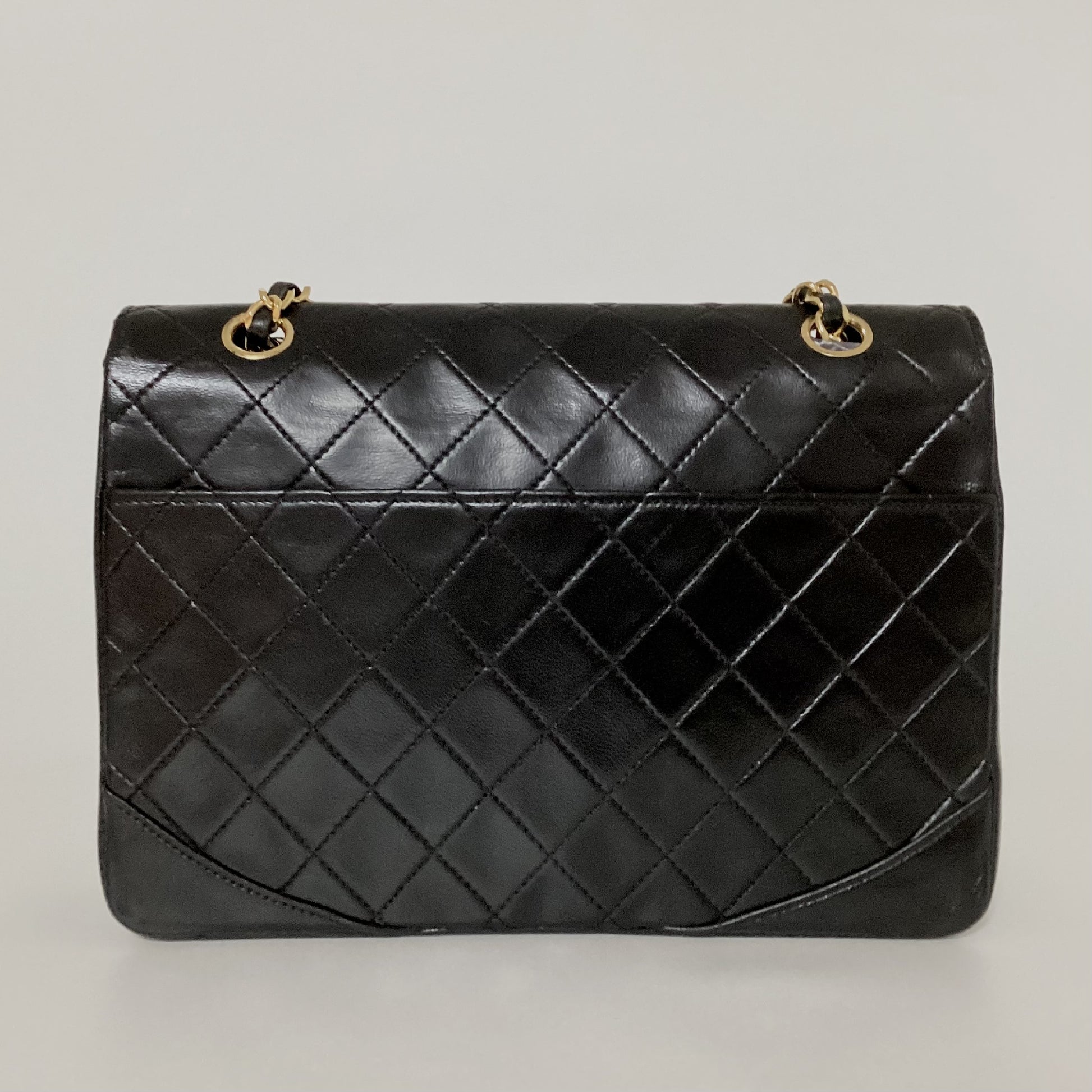 CHANEL Matelasse 24 S Round Flap Double Chain Shoulder Bag with Seal