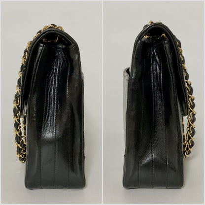 CHANEL Matelasse 24 S Round Flap Double Chain Shoulder Bag with Seal