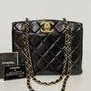 CHANEL Matelasse Chain Shoulder Bag, Lambskin, Deca Coco, with Seal