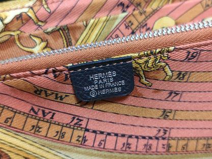HERMES [Engraved] □P Azap Hermès Azap Long Epson Black Wallet