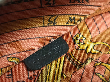 HERMES [Engraved] □P Azap Hermès Azap Long Epson Black Wallet