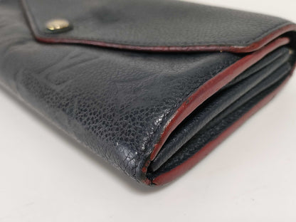 LOUIS VUITTON RFID Unverified CA5116 Monogram Empreinte Louis Vuitton Empreinte Sarah Wallet