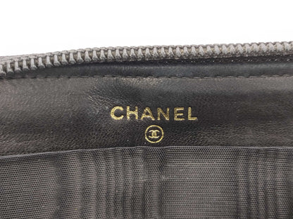 CHANEL Caviar Leather Round Long Wallet
