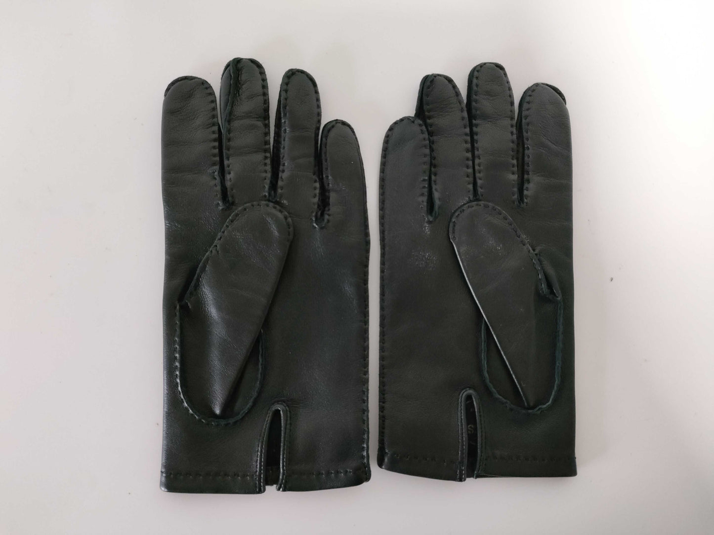 HERMES Leather Gloves Black Other Accessories
