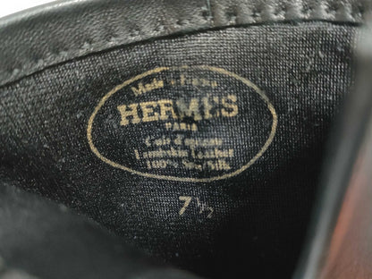 HERMES Leather Gloves Black Other Accessories
