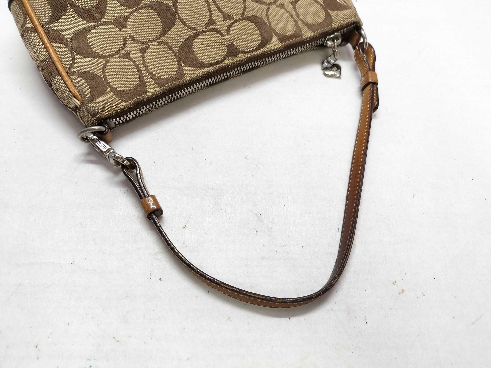 COACH Signature Coach Accessory Pouch Shoulder Bag