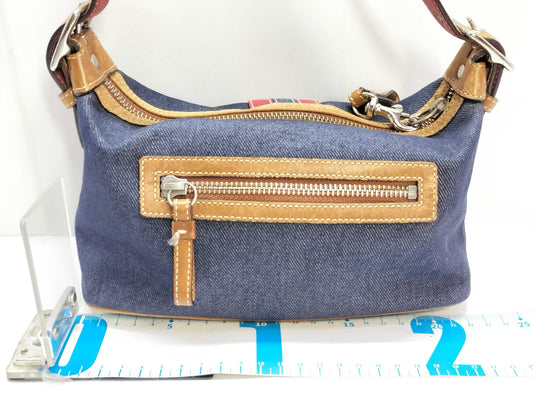 COACH denim accessory pouch shoulder bag