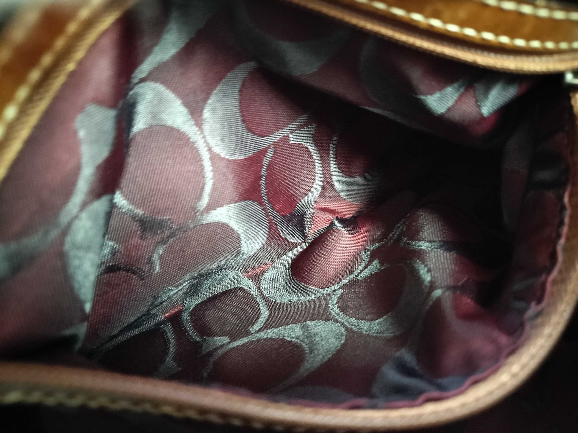 COACH denim accessory pouch shoulder bag