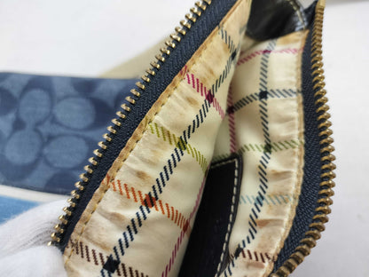 COACH Signature Coach Shoulder Bag Blue