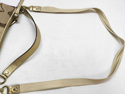 COACH Signature Coach Shoulder 2-Way Shoulder Bag