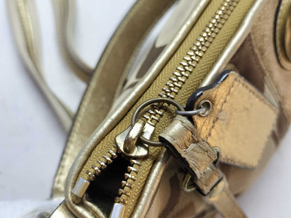 COACH Signature Coach Shoulder 2-Way Shoulder Bag