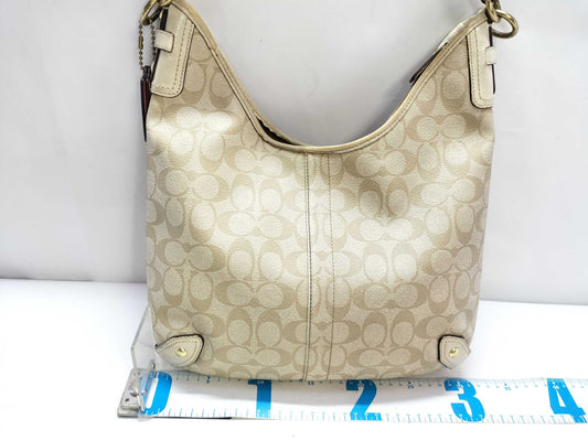 COACH Signature Hobo Shoulder Bag