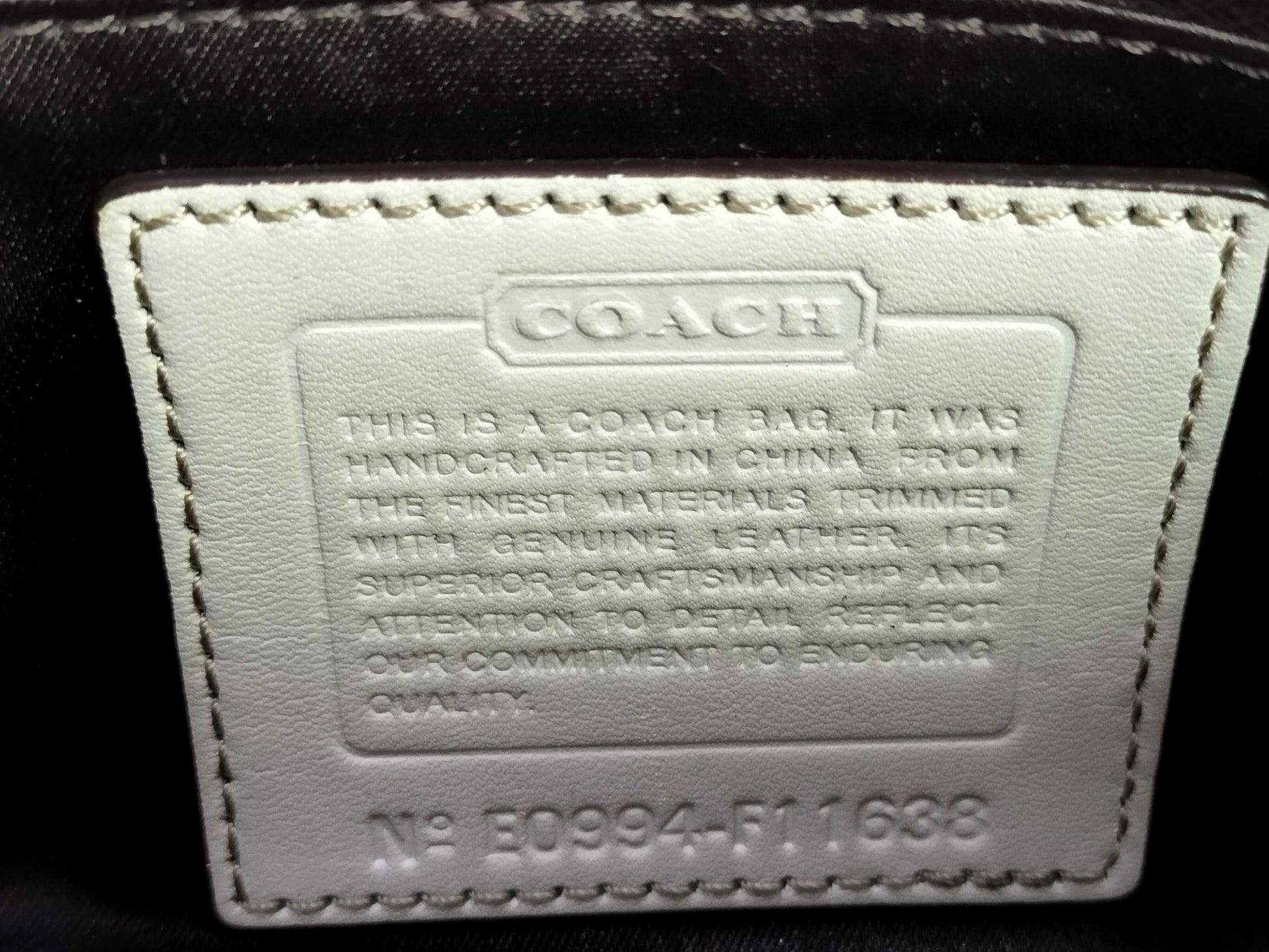 COACH Signature Coach Shoulder Bag