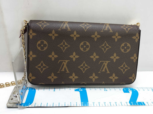 LOUIS VUITTON RFID Verified Monogram Louis Vuitton Pochette Felicie Shoulder Bag