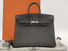 HERMES Birkin 25 Grimayer Silver Hardware Handbag