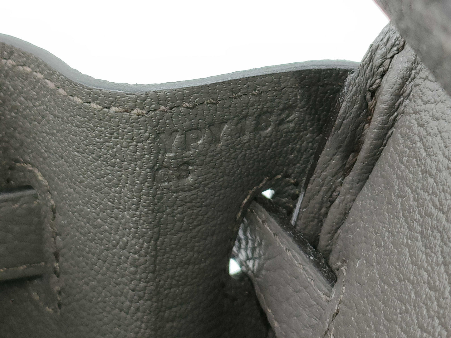 HERMES Birkin 25 Grimayer Silver Hardware Handbag
