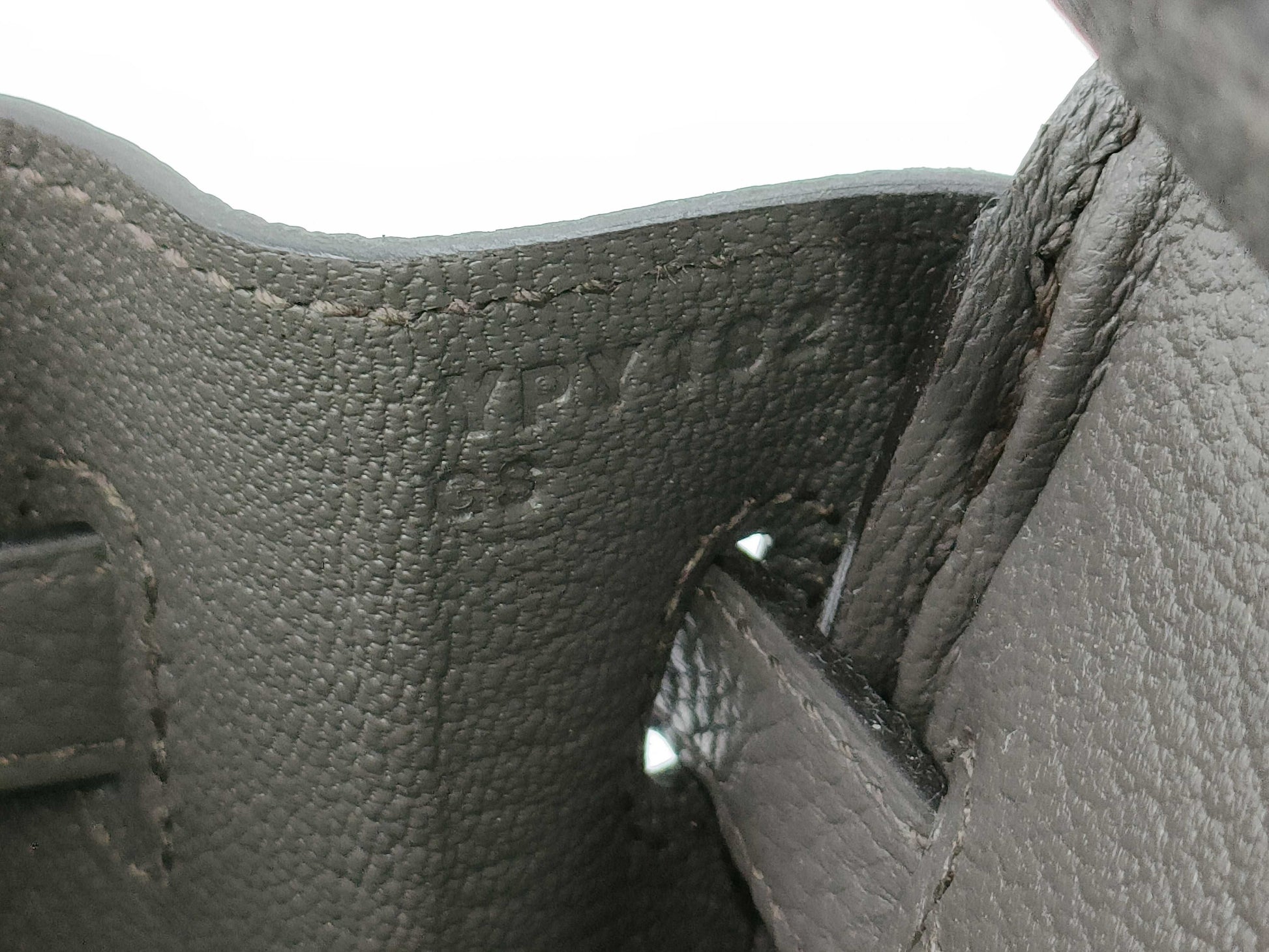 HERMES Birkin 25 Grimayer Silver Hardware Handbag