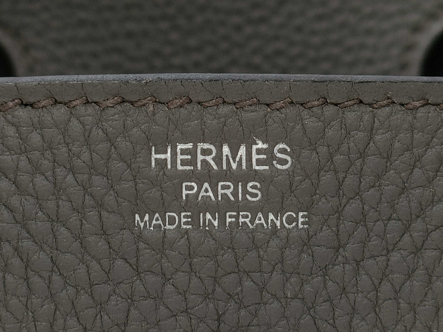 HERMES Birkin 25 Grimayer Silver Hardware Handbag