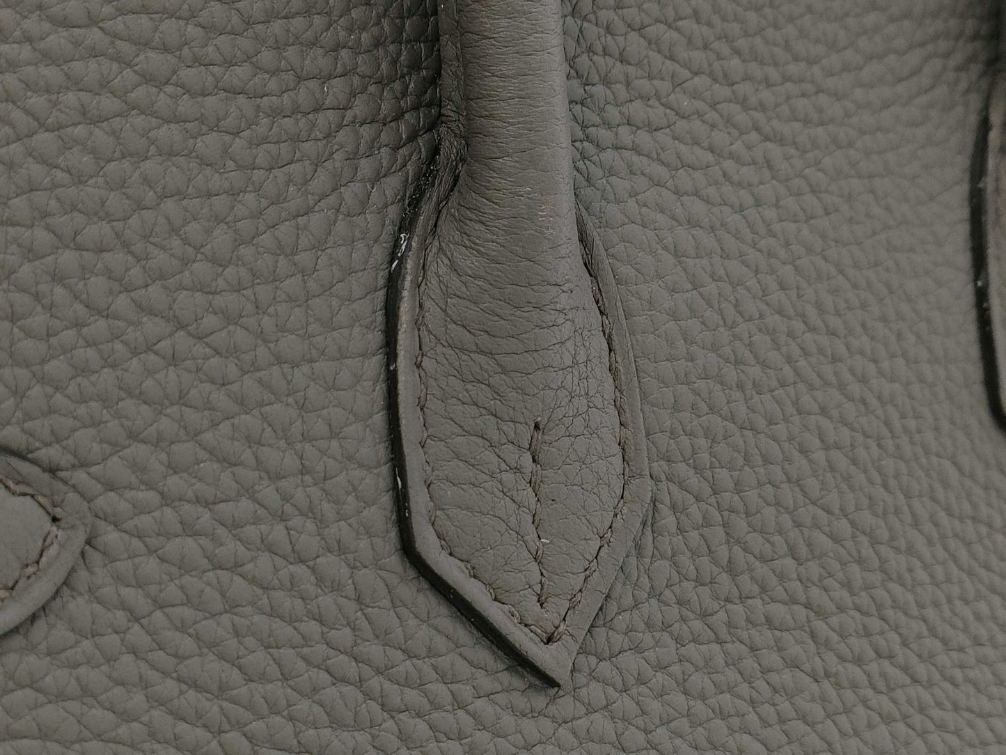 HERMES Birkin 25 Grimayer Silver Hardware Handbag