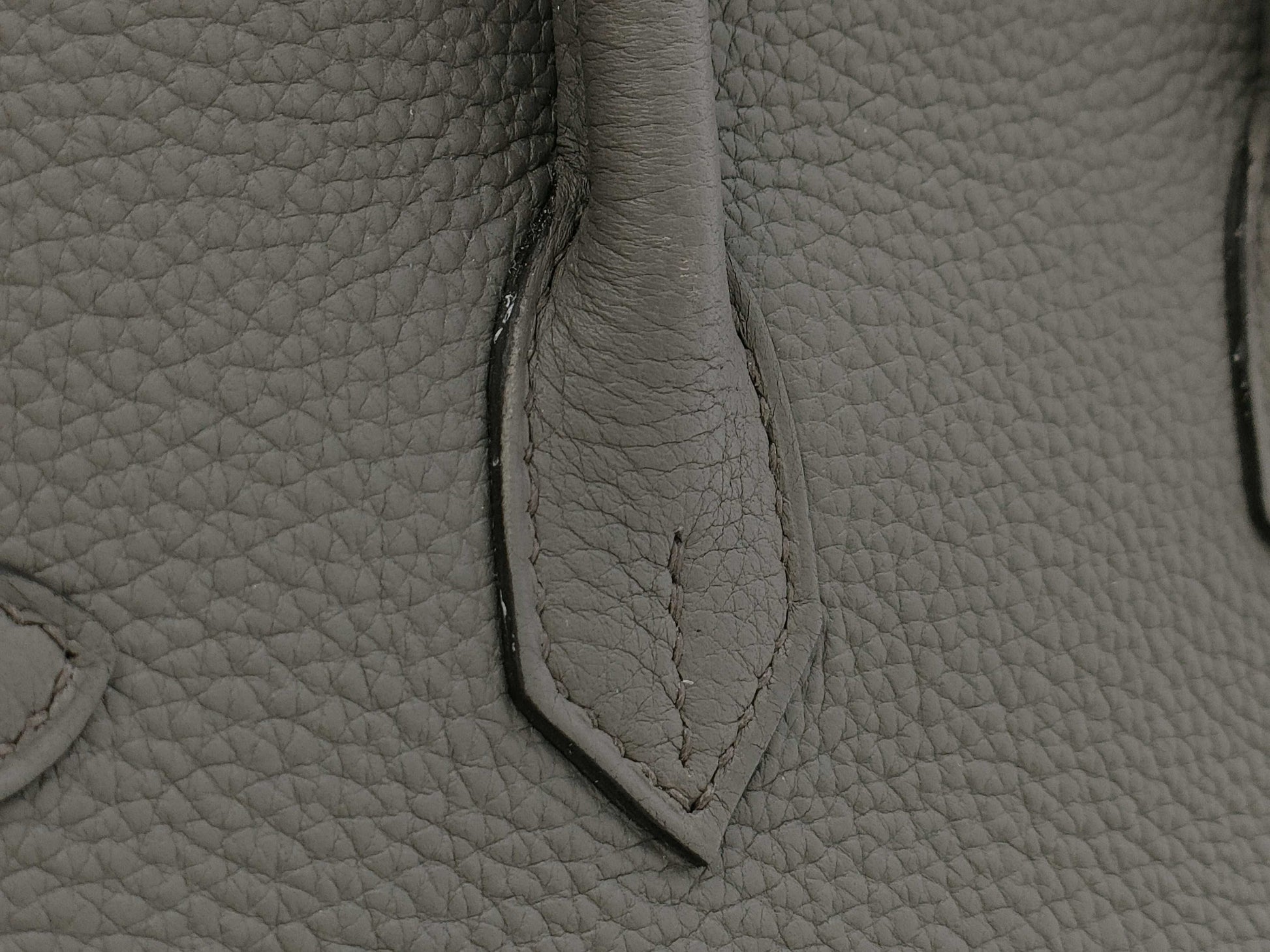 HERMES Birkin 25 Grimayer Silver Hardware Handbag